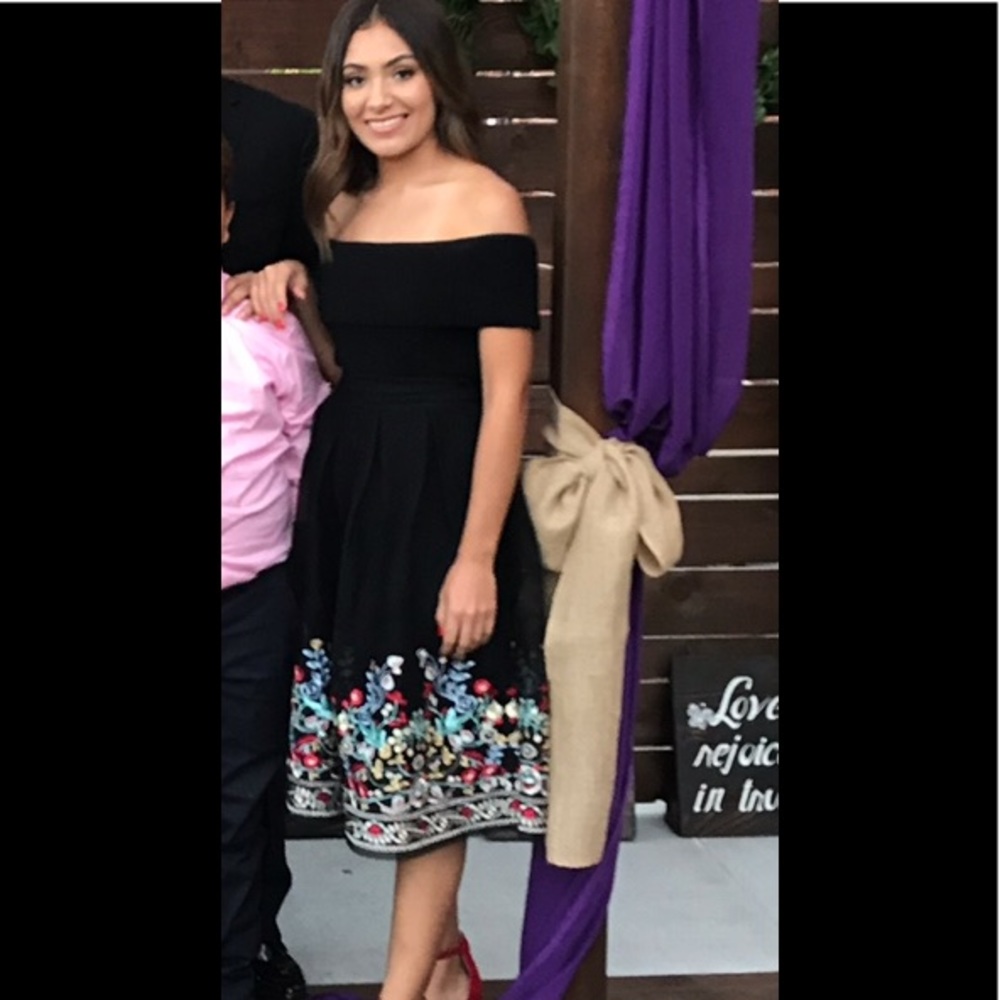 Gianni bini embroidered skirt